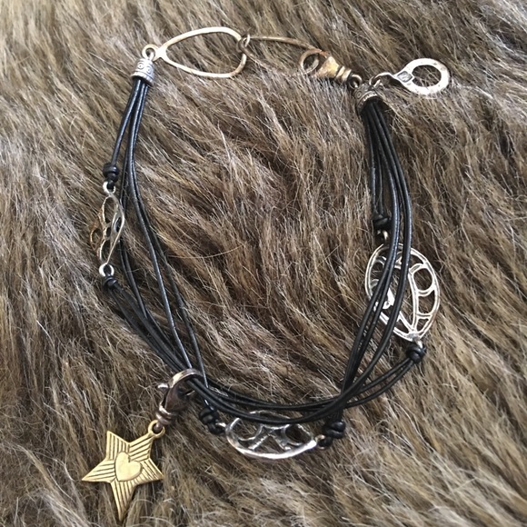 Silpada Charm 925 sterling leather cord bracelet - Picture 7 of 11